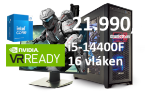 HerníDěla - Intel i5-14400F Radeon RX 6600 16GB RAM SSD Windows 11