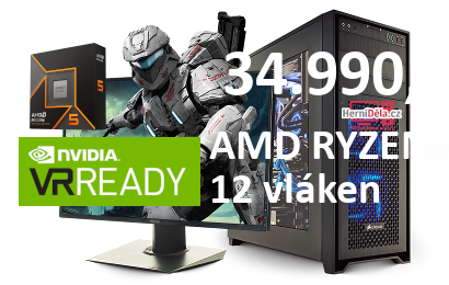 HerníDěla - AMD RYZEN 5 9600X NVIDIA RTX 5060 8GB 16GB RAM SSD Windows 11
