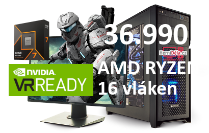 HerníDěla – AMD RYZEN 7 9700X NVIDIA RTX 5050 8GB 16GB RAM SSD Windows 11