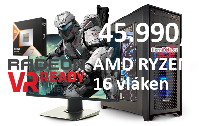HerníDěla - AMD RYZEN 7 9800X3D Radeon RX 9060 XT 16GB RAM SSD Windows 11