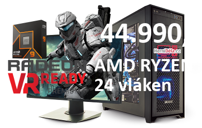 HerníDěla - AMD RYZEN 9 9900X Radeon RX 9060 XT 16GB RAM SSD Windows 11