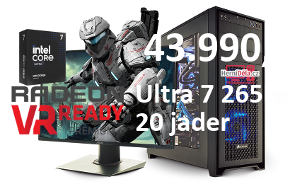 HerníDěla - Intel Ultra 7 265K Radeon RX 9060 XT 16GB RAM SSD Windows 11